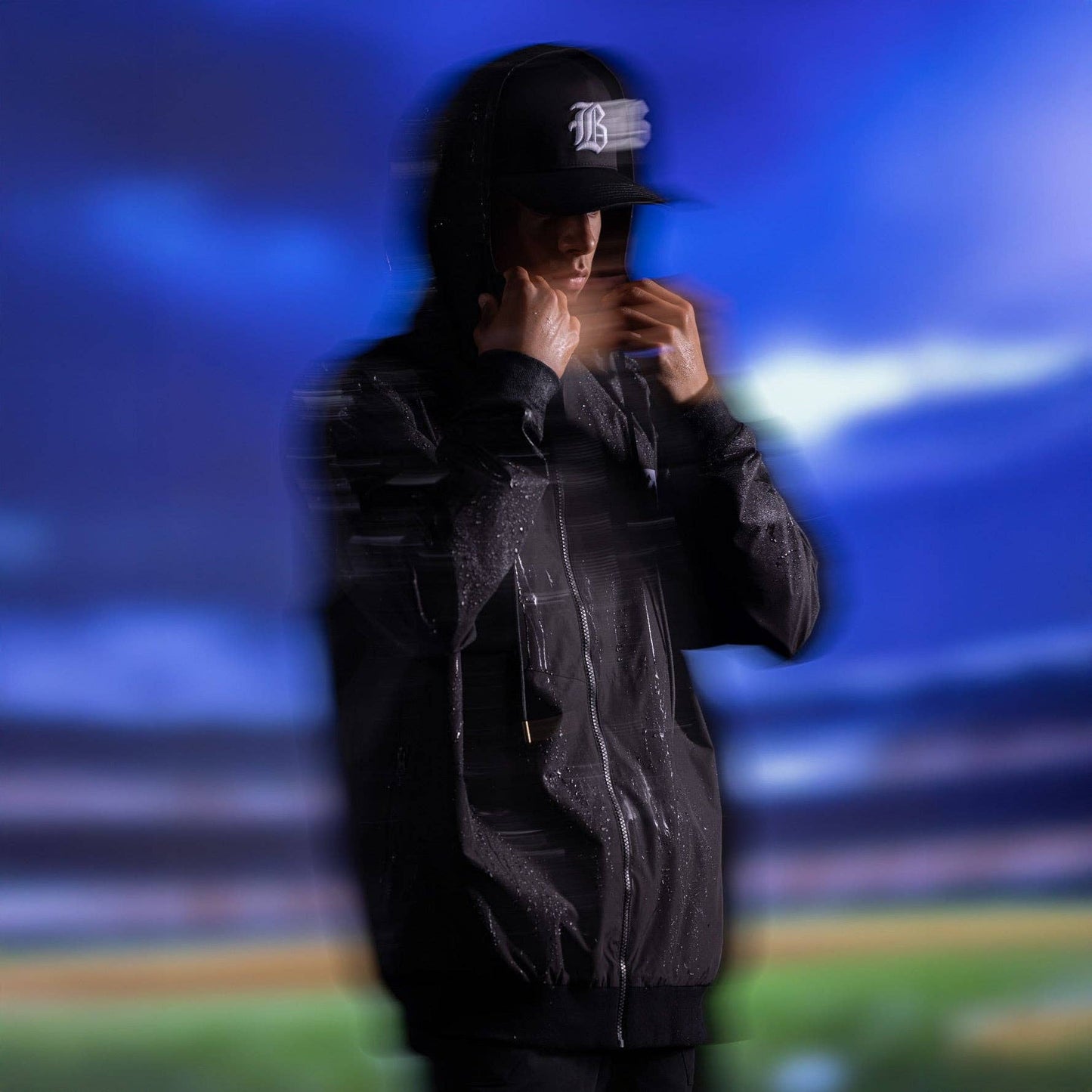 Shutout Retro Windbreaker (Black) - Youth