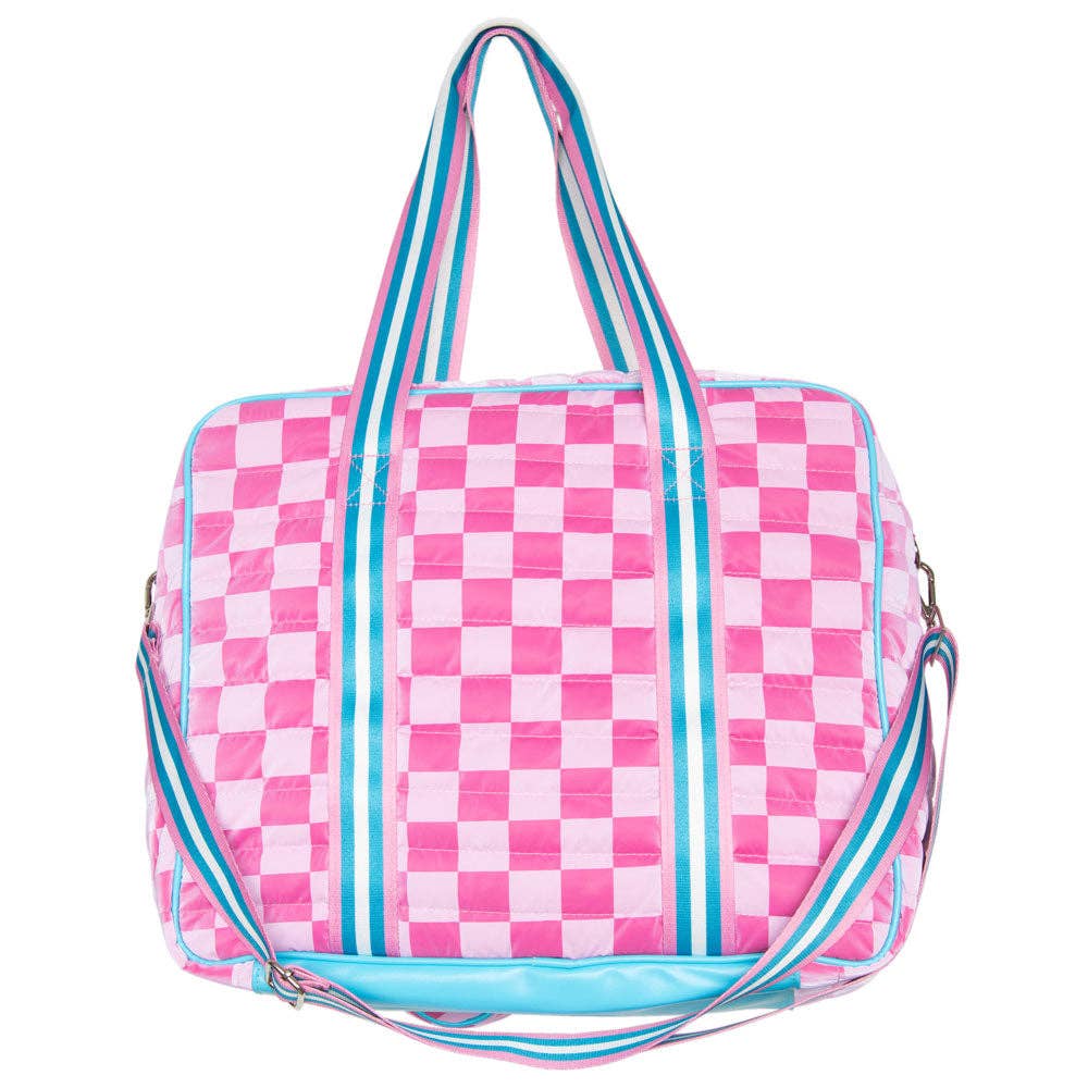 Pink Checkerprint Pickleball Sling Bag