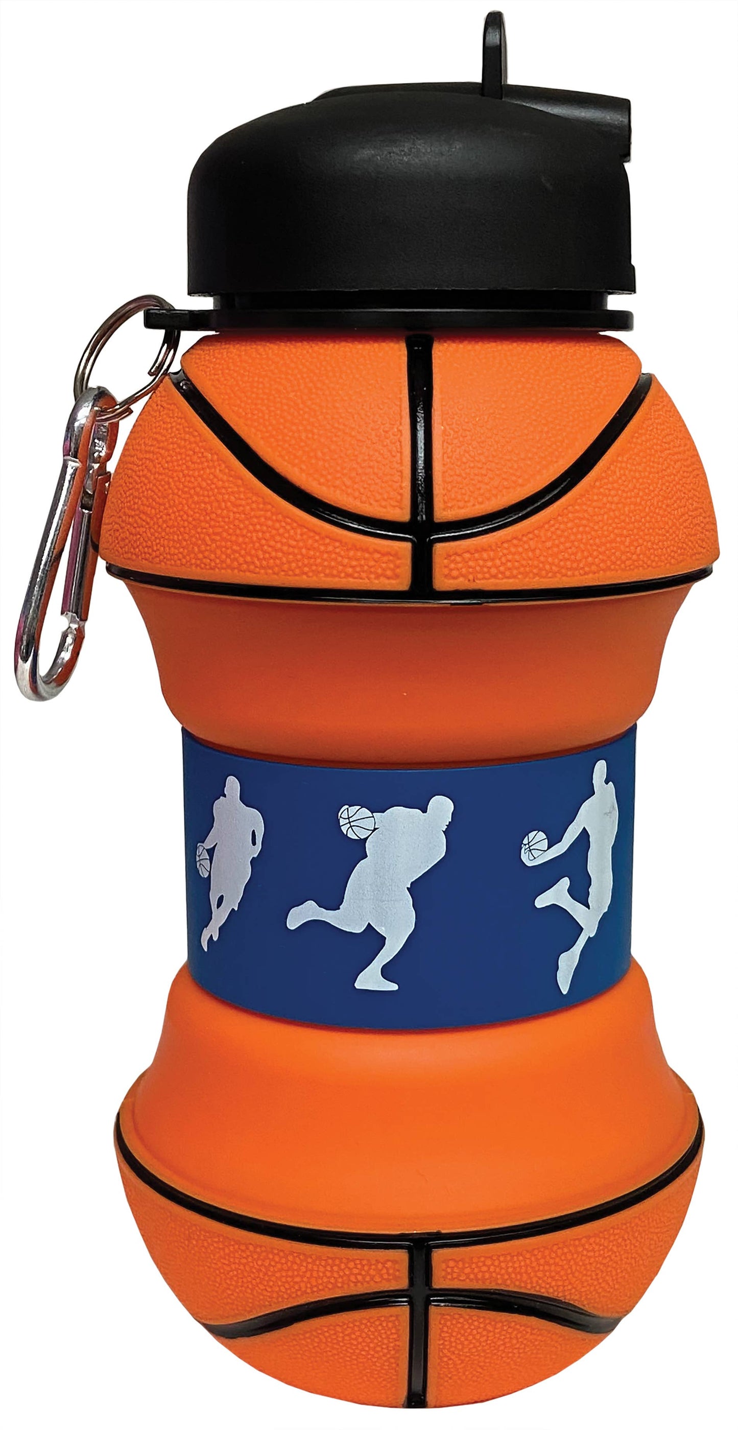 Basketball Silicone Collapsible Water Bottle