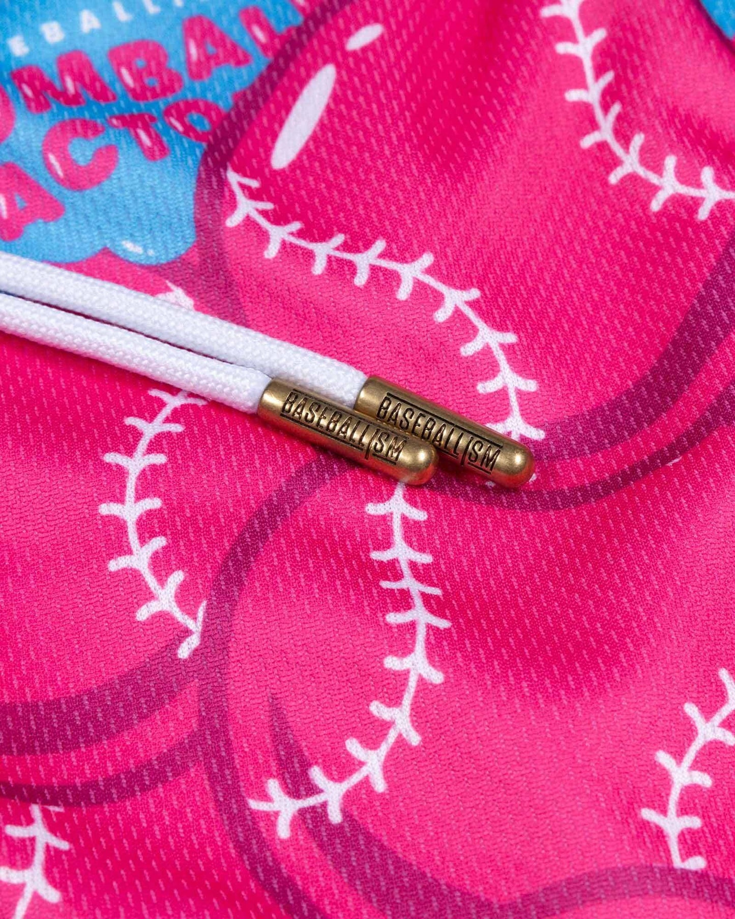 Gumball Factory Diamond Air Mesh Shorts (Pink) - Youth