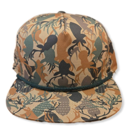 Stag Camo Deer Buck Snapback Hat