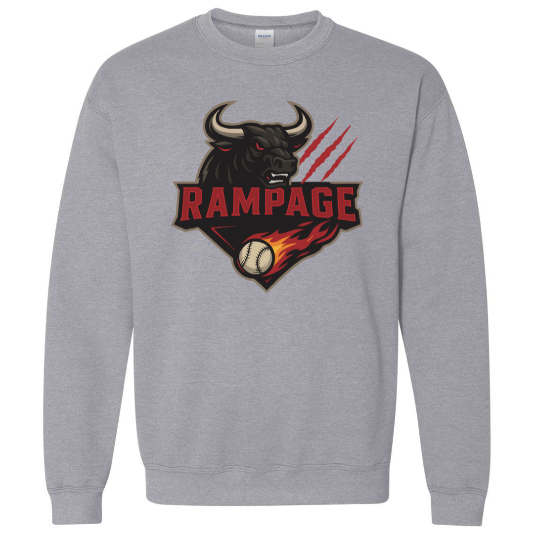 Youth Rampage Fire Crewneck Sweatshirt