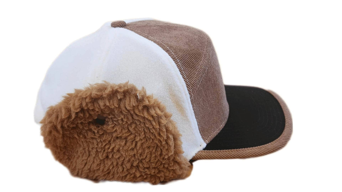 Corduroy Sherpa Ear Flap Flapjack Trapper Hat