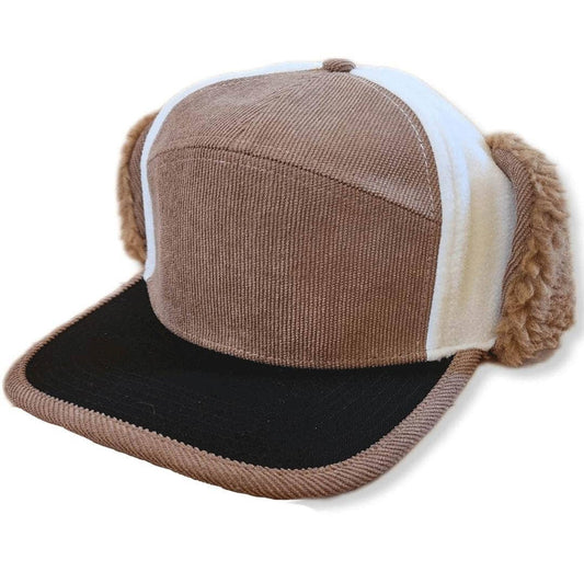 Corduroy Sherpa Ear Flap Flapjack Trapper Hat