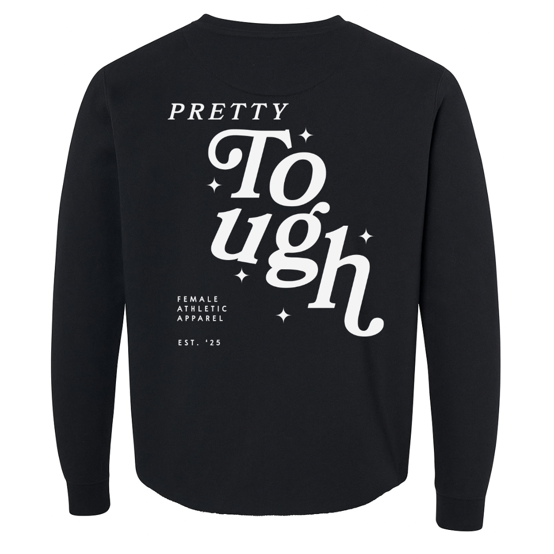 Pretty Tough Solid Crewneck Sweatshirt