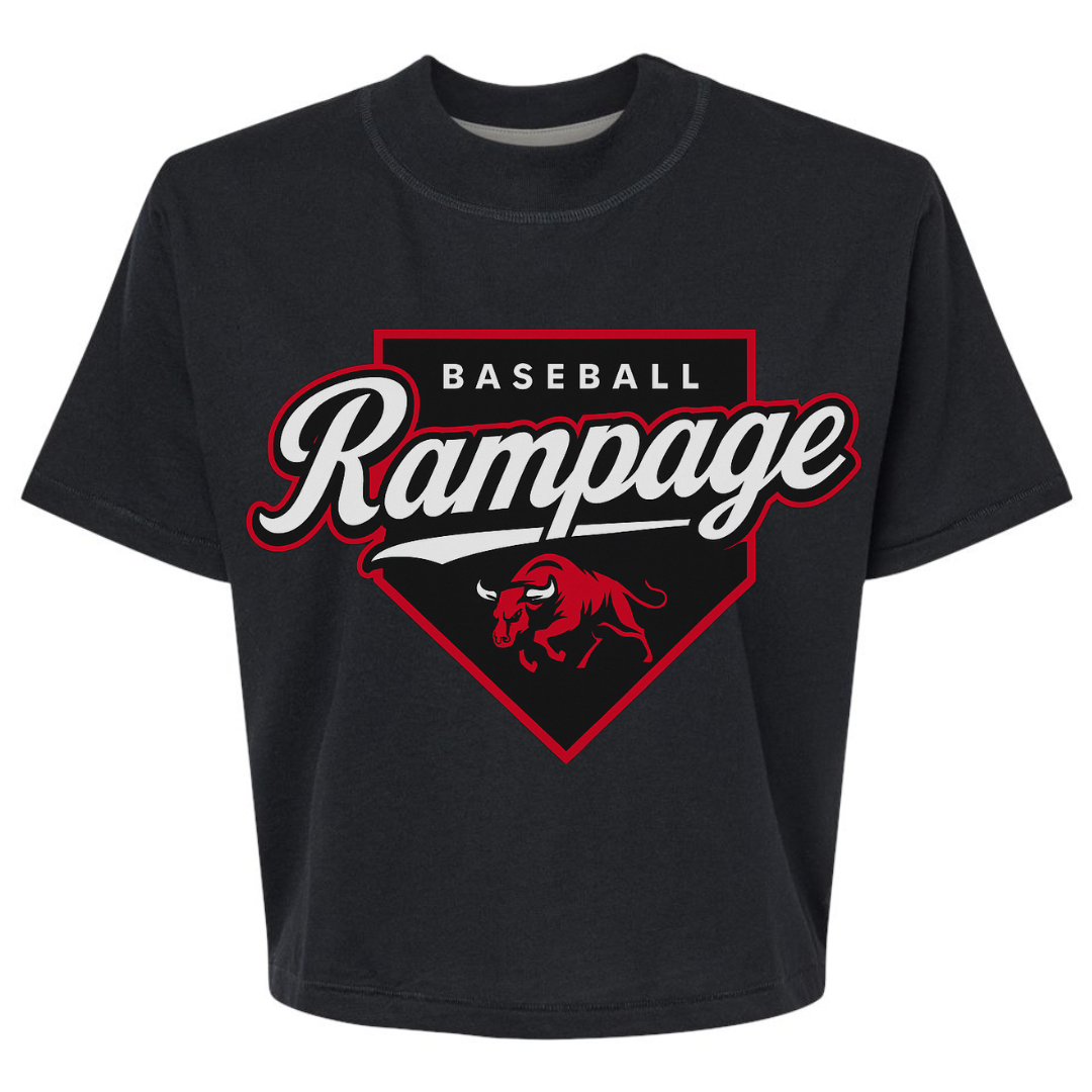 Rampage Home Plate Women's Boxy Tee