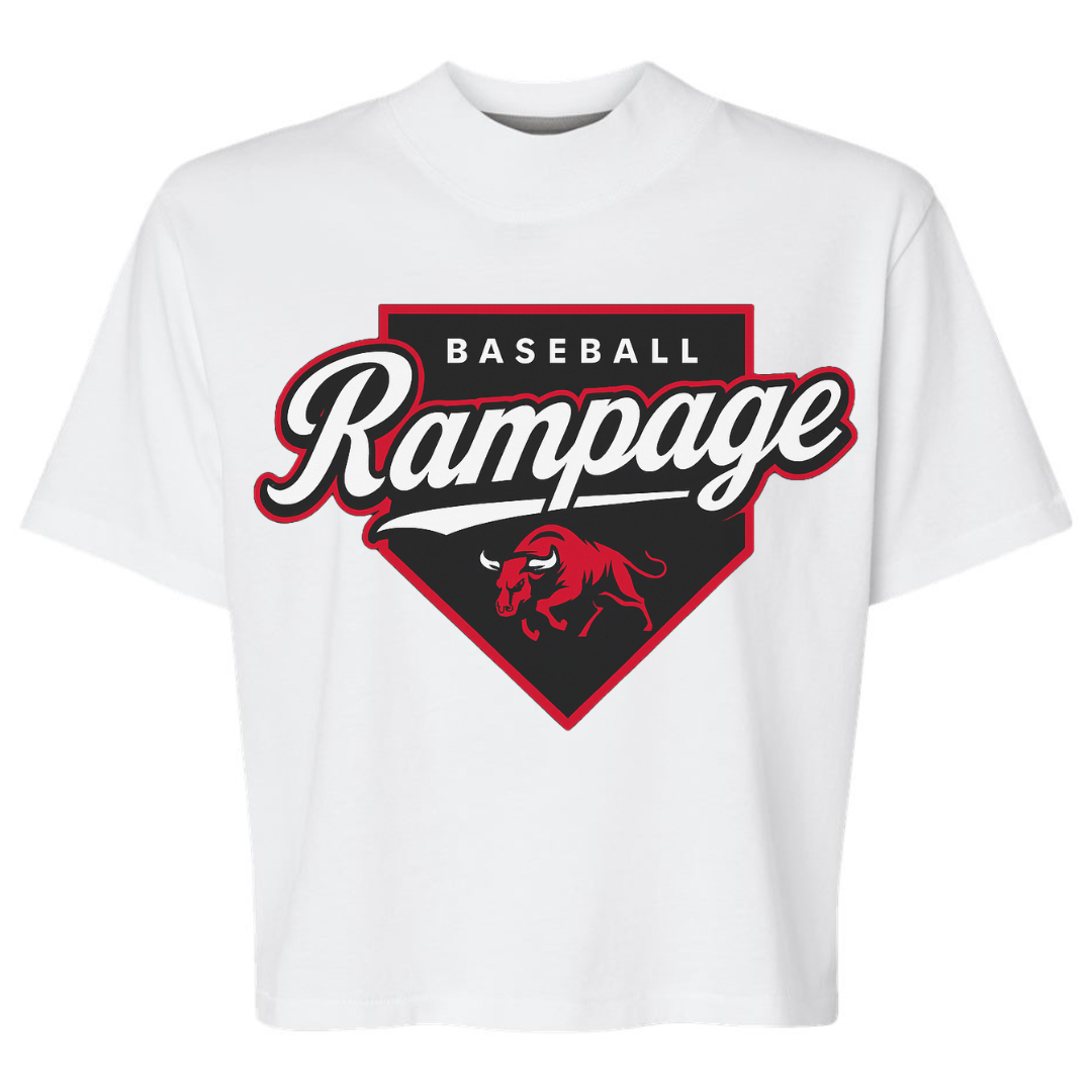 Rampage Home Plate Women's Boxy Tee