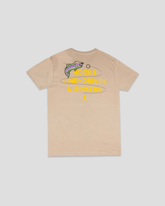 Fishing Club Hooks, Line Drives and Sinkers T-Shirt - Youth