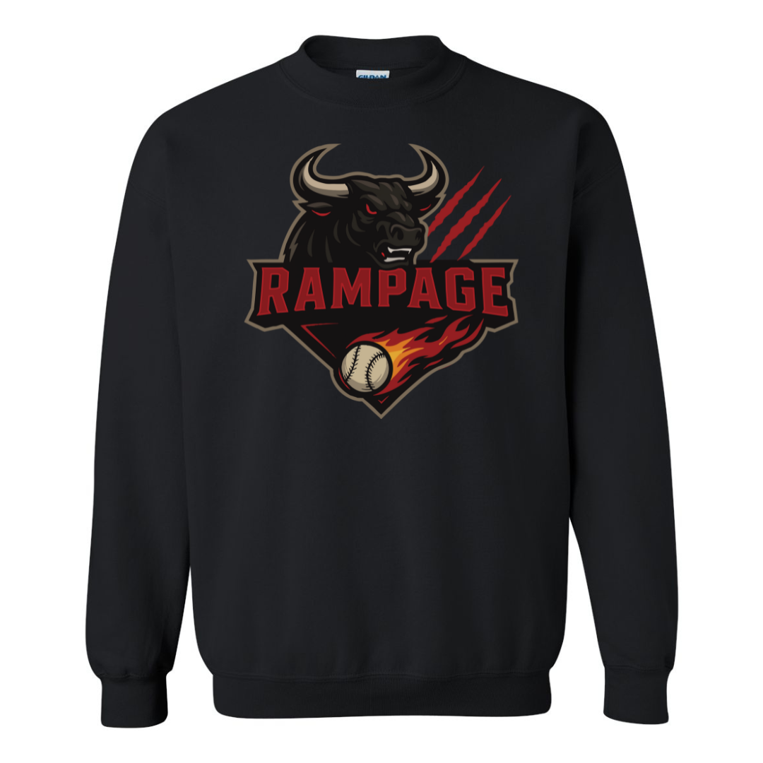 Youth Rampage Fire Crewneck Sweatshirt