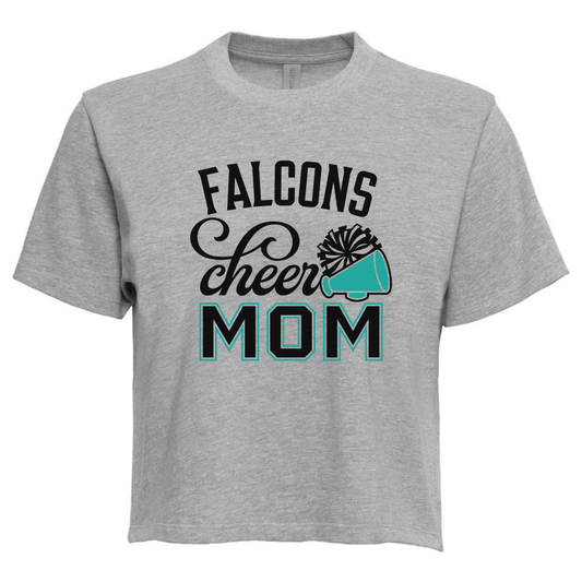 Falcons Cheer Mom Womens Boxy Tee