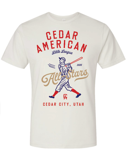 Cedar American All Star BASEBALL Tee